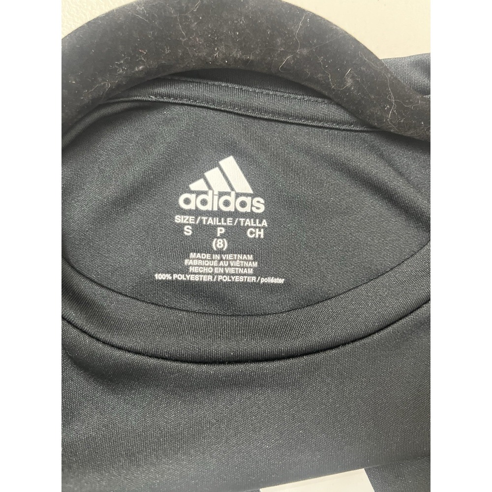 Boy's, Size Small‎ 8 black/white, Adidas shirt. D66 - Picture 3 of 4